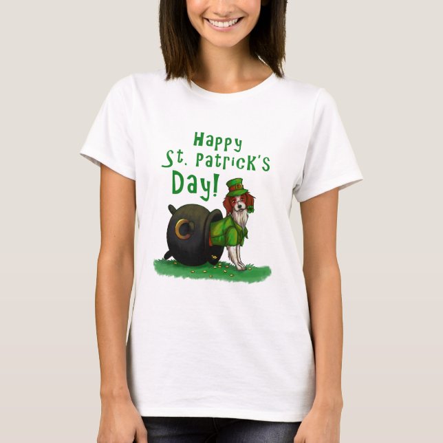 Camiseta El perro del Día de San Patricio (Anverso)