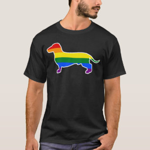 Camiseta El perro del orgullo gay viste a la mamá del