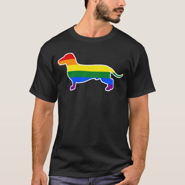 Camiseta El perro del orgullo gay viste a la mamá del (Anverso)