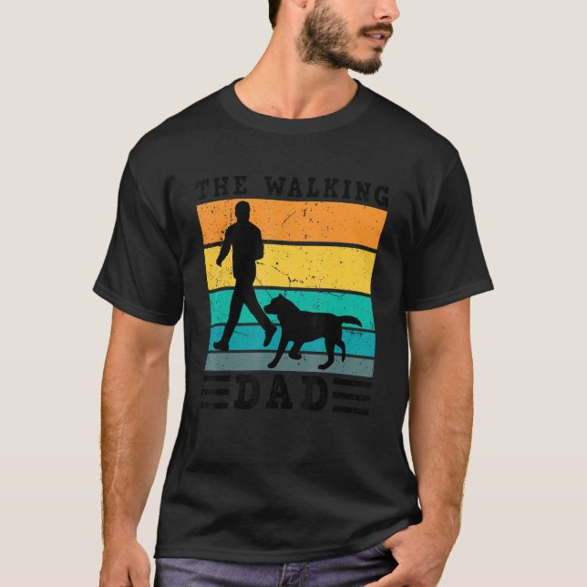 Camiseta El perro dueño del perro de papá que camina perrit (Anverso)