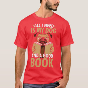 Camiseta El Perro Enamorado Del Libro Y Un Buen Libro