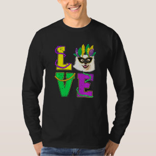 Camiseta El perro esquimal americano me encanta el mardi ga