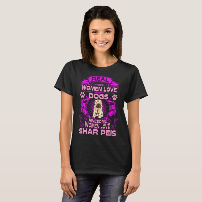 Camiseta El perro impresionante de Shar Peis del amor de (Anverso completo)
