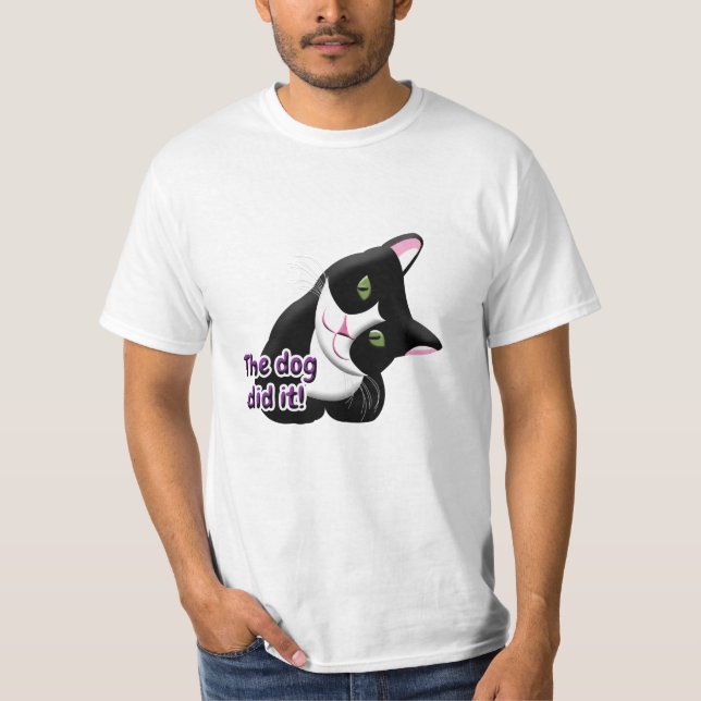 Camiseta El perro lo hizo Cat (Anverso)