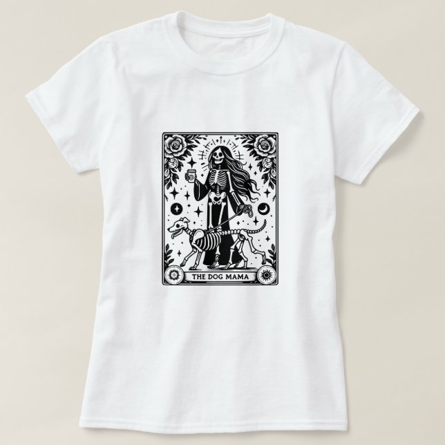Camiseta El perro Mamá Tarot Dog Walker (Diseño del anverso)