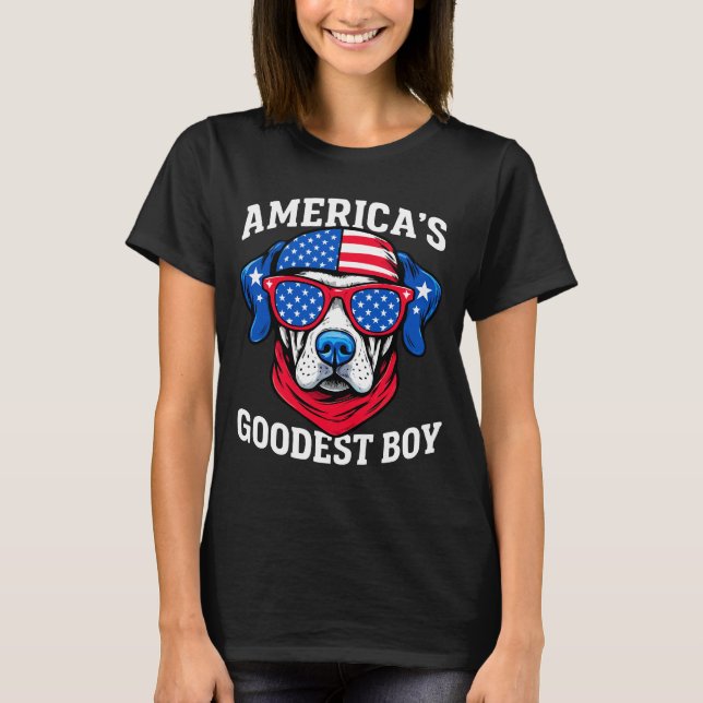 Camiseta El perro más bueno de América (Anverso)