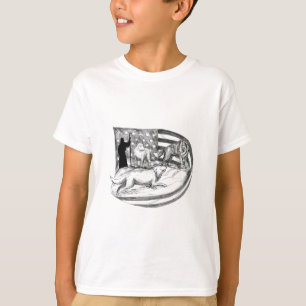 Camiseta El perro pastor protege el cordero contra tatuaje