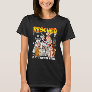 Camiseta El Perro Rescatado Es Mi Res De Animales Graciosos