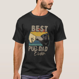 Camiseta El perro viejo mejor pug papá nunca esencial 