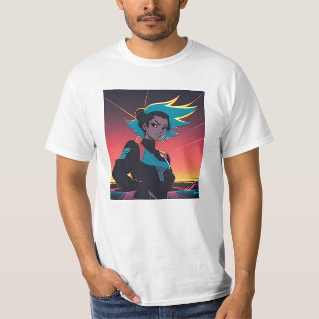 Camiseta El Personaje De Anime Te Ve Con Juicio... (Anverso)