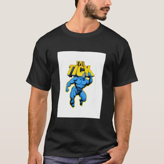 Camiseta El personaje de la parodia de superhéroes con logo (Anverso)