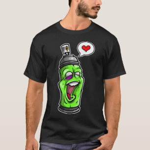 Camiseta El personaje de Spray Paint T Shirt puede diseñar