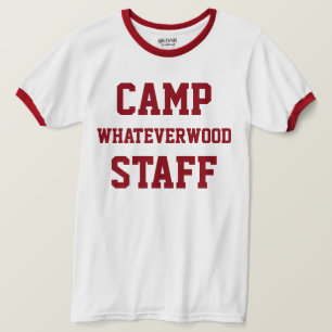 Camiseta El personal del Camp Whateverwood rojo oscuro