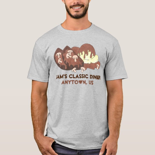 Camiseta El personal del restaurante personalizado Diner Me (Anverso)