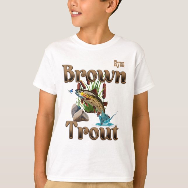 Camiseta El Personalizable de Brown Trout Boy (Anverso)