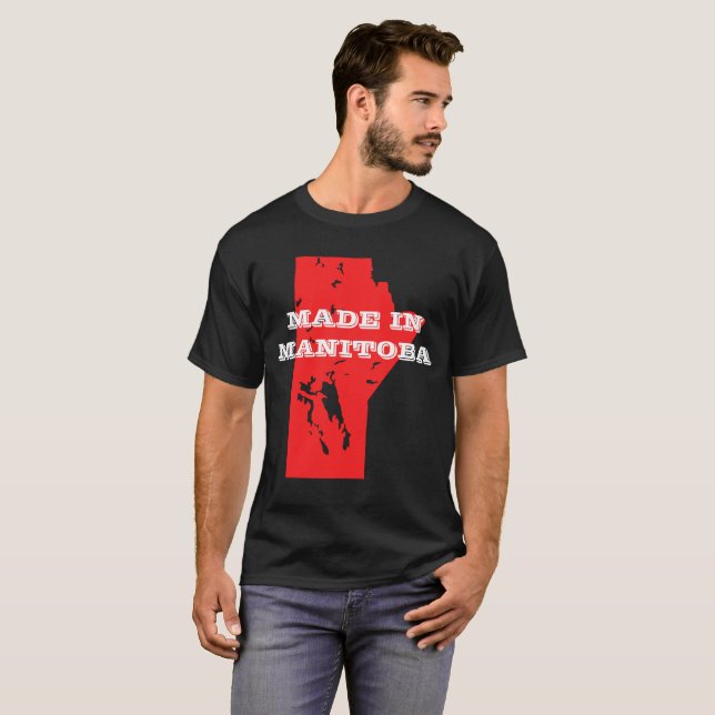 Camiseta El personalizable de los hombres hecho en la (Anverso completo)
