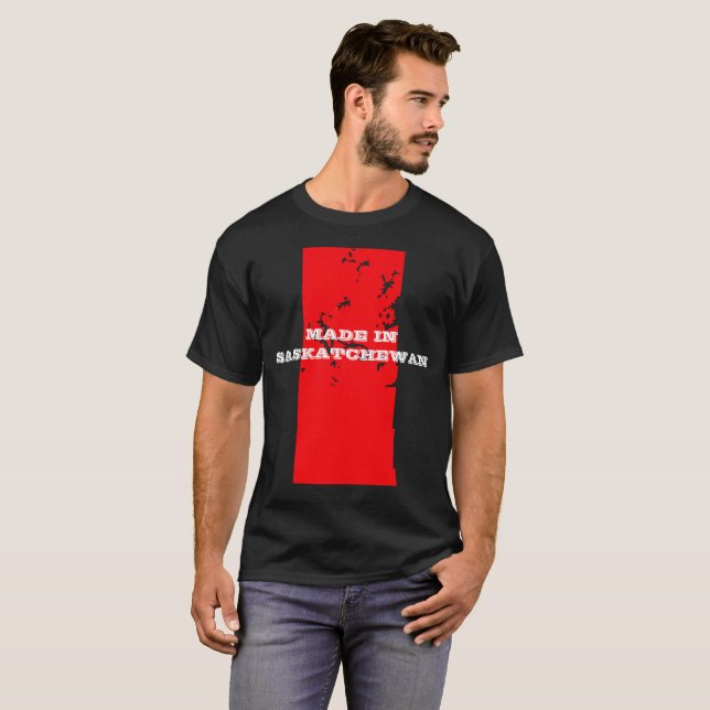 Camiseta El personalizable de los hombres hecho en la (Anverso completo)