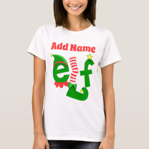 Camiseta El personalizado añade nombre el navidad del
