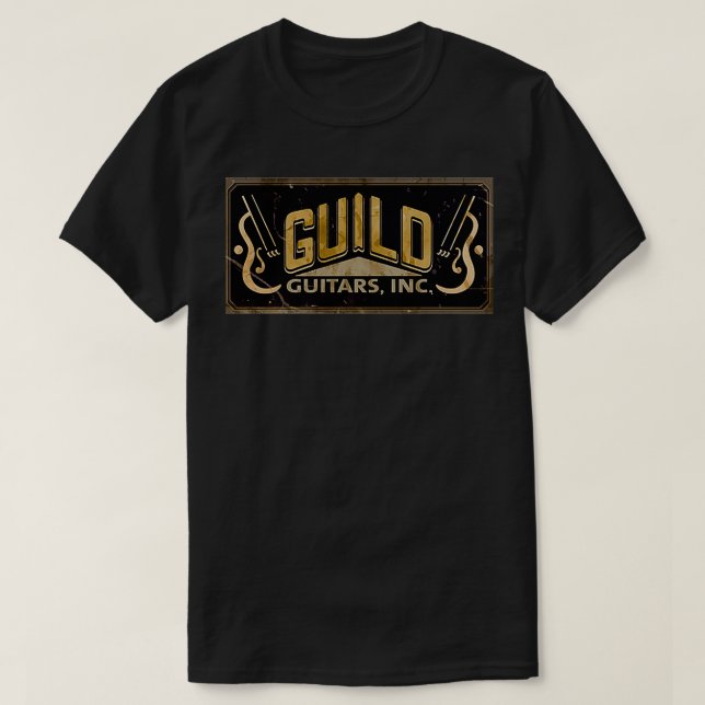 Camiseta el personalizado de investigación de guitarra del  (Diseño del anverso)