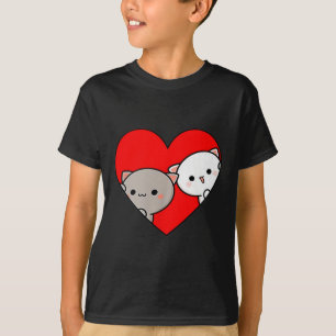 Camiseta El Personalizado de melocotón ama el corazón del d