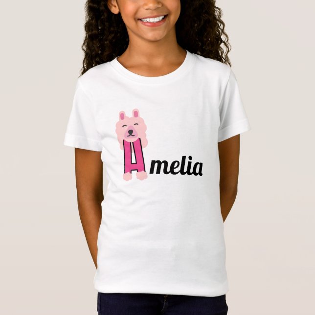 Camiseta El personalizado de nombres de chicas comienza con (Anverso)