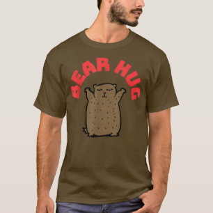 Camiseta El Personalizado del oso abrazo del oso lindo abra