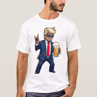 Camiseta El personalizado Donald Trump En Una Mano Dinámica