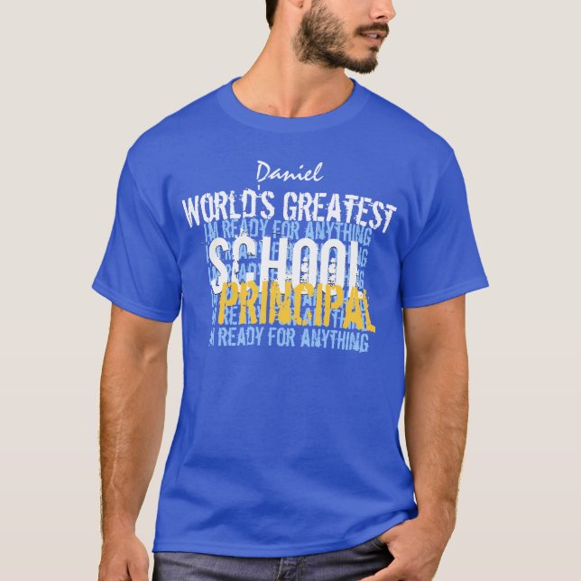 Camiseta El personalizado más grande A007 del DIRECTOR DE (Anverso)