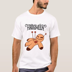 Camiseta El Personalizado negro marrón creíble Voodoo Doll