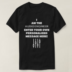 Camiseta El Personalizado Oficial de Ingeniería de Audio