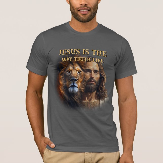 Camiseta EL personalizado T-Shirt JESUS ES LA FORMA EN QUE  (Anverso)