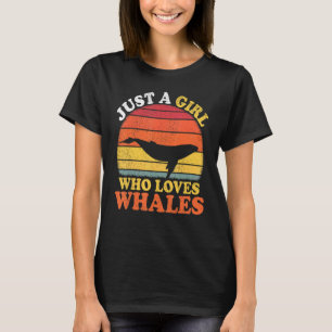 Camiseta El pescado de ballena es sólo un Chica que ama a l