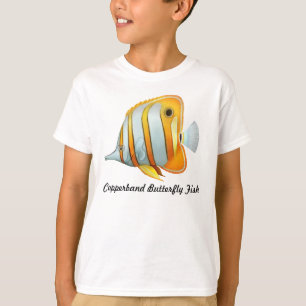 Camiseta El pescado de la mariposa de Copperband embroma la