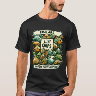 Camiseta El pescado es como las patatas fritas - dicho dive