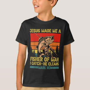 Camiseta El Pescador Cristiano Jesús Me Hizo Un Pescador De