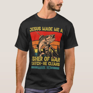 Camiseta El Pescador Cristiano Jesús Me Hizo Un Pescador De