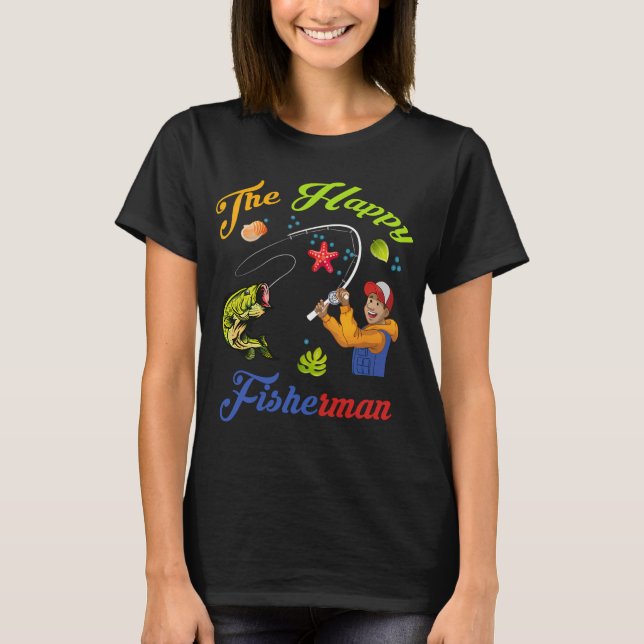 Camiseta El pescador feliz (Anverso)