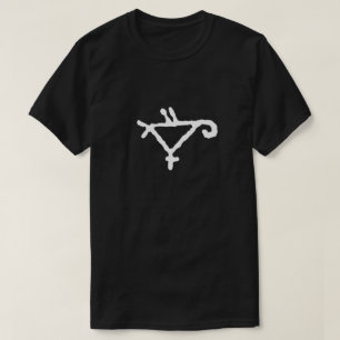 Camiseta El petroglifo de un loro estilizado
