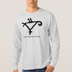 Camiseta El petroglifo de un loro estilizado