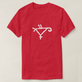 Camiseta El petroglifo de un loro estilizado
