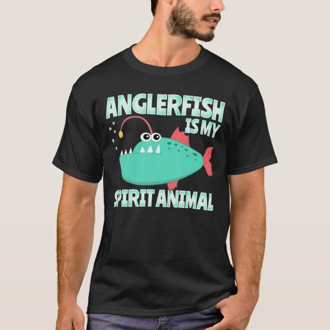 Camiseta El pez antílico es gracioso para el animal (Anverso)