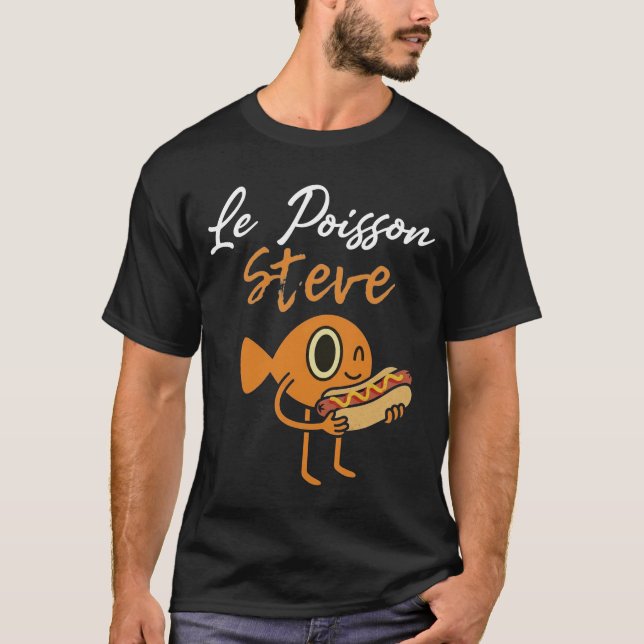 Camiseta El Pez Steve Perro Caliente Divertido (Anverso)