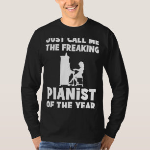 Camiseta El pianista del año   Música divertidísima