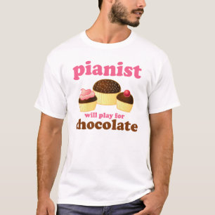 Camiseta El pianista jugará para el chocolate