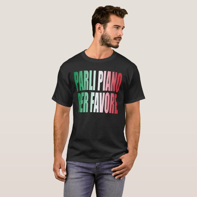 Camiseta El piano de Parli por Favore habla por favor (Anverso completo)