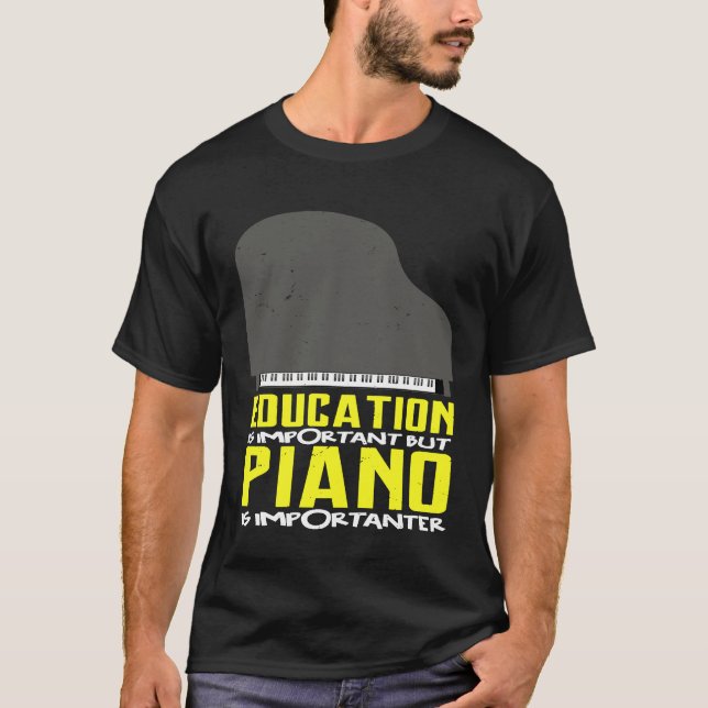 Camiseta El Piano Es Importante Para El Piano Jazz Blues Pa (Anverso)