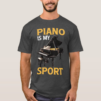 Camiseta El piano es mi deporte amigos divertidos