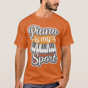 Camiseta El piano es mi deporte chico
