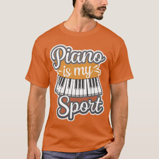 Camiseta El piano es mi deporte chico