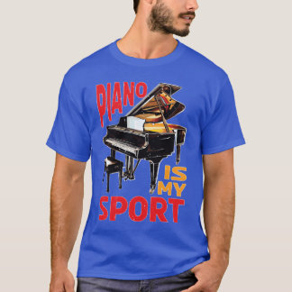 Camiseta El piano es mi deporte regalo